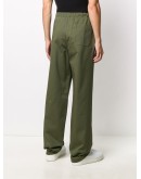 straight-leg cotton trousers