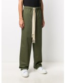 straight-leg cotton trousers