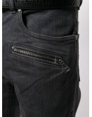 zipped pocket skinny jeans