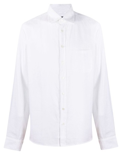 long sleeved patch-pocket shirt 