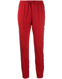 slim-fit drawstring track pants