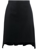 pleated A-line skirt