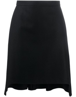 pleated A-line skirt