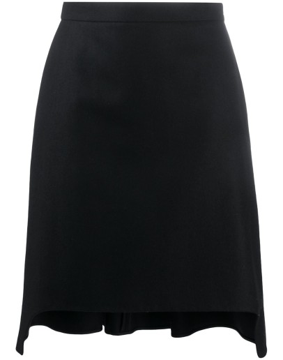 pleated A-line skirt
