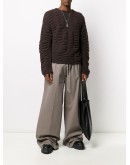 wide-leg drawstring trousers