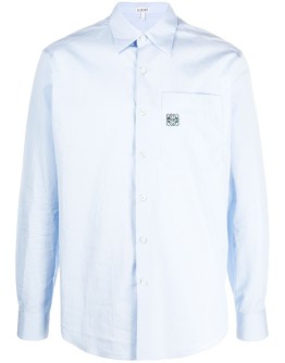 embroidered Oxford shirt