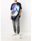 ribbed panel track pants