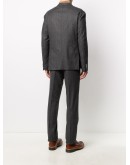 double breasted pinstripe blazer