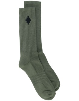 Cross mid-high socks