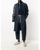 striped drawstring trousers