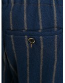 striped drawstring trousers