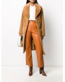 double-breasted teddy coat
