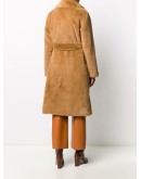 double-breasted teddy coat