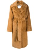 double-breasted teddy coat