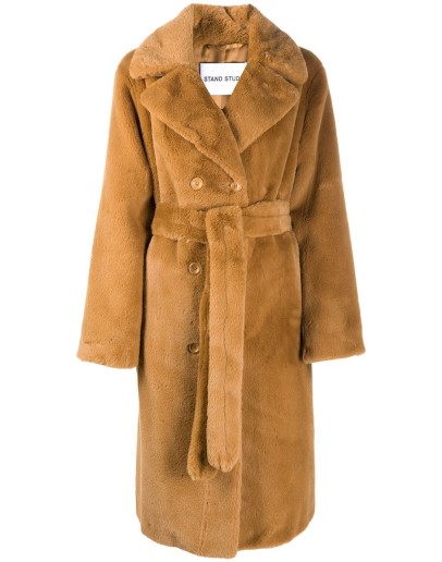 double-breasted teddy coat