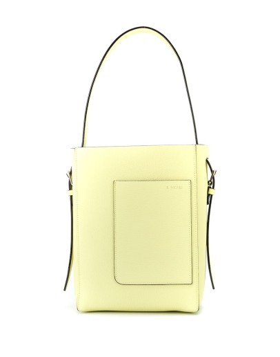 pocket-detail bucket bag