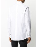 logo detail button-up shirt