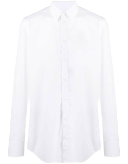 embroidered logo cotton shirt