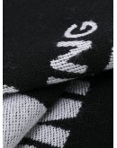 graphic-print knitted scarf 