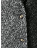 zigzag patterned knitted coat