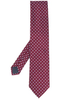jacquard silk tie