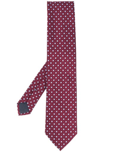jacquard silk tie