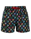 bubble print beach shorts