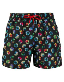 bubble print beach shorts