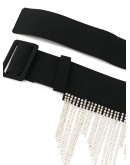 crystal-fringe woven belt