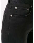 cycling-style denim shorts