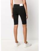 cycling-style denim shorts