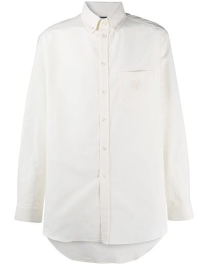 embroidered logo Oxford shirt