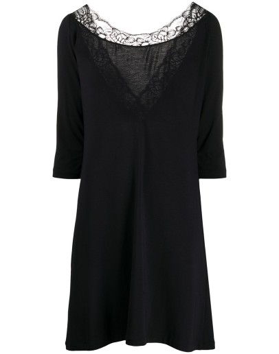 lace-embroidered shift night-dress