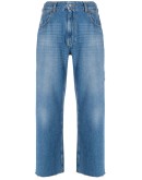 high-rise cropped jeans