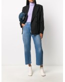 high-rise cropped jeans