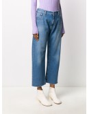 high-rise cropped jeans