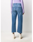 high-rise cropped jeans