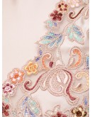 floral embroidered camisole silk top
