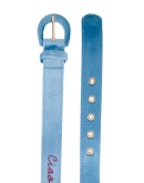 embroidered script belt 