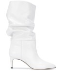 slouchy crocodile-effect boots