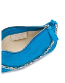 suede chain link bag