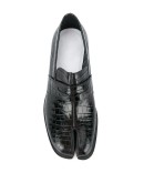 crocodile-effect 25mm Tabi loafers