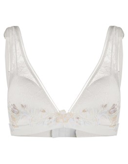 floral embroidered bralette