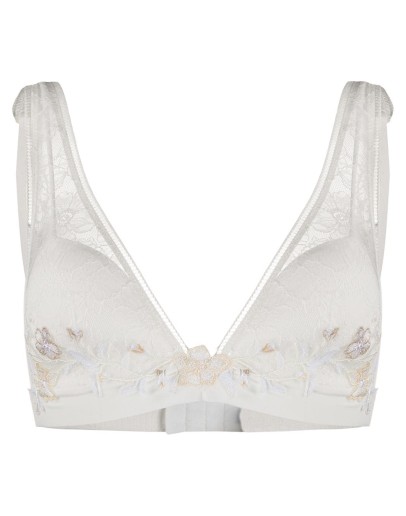 floral embroidered bralette