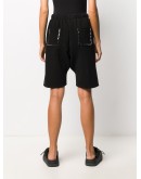 studded-pocket track shorts
