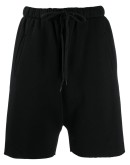 studded-pocket track shorts