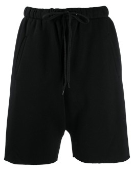 studded-pocket track shorts
