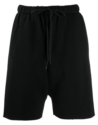 studded-pocket track shorts