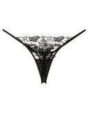 lace embroidered thong