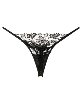 lace embroidered thong